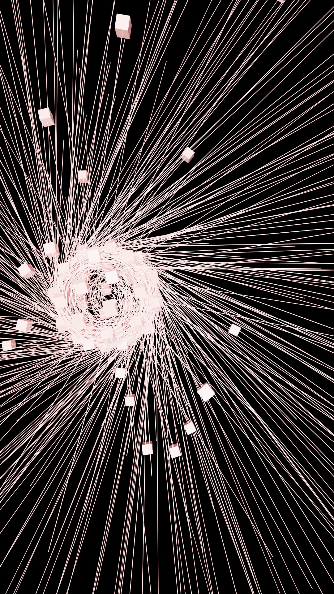 Spun cubes render 2