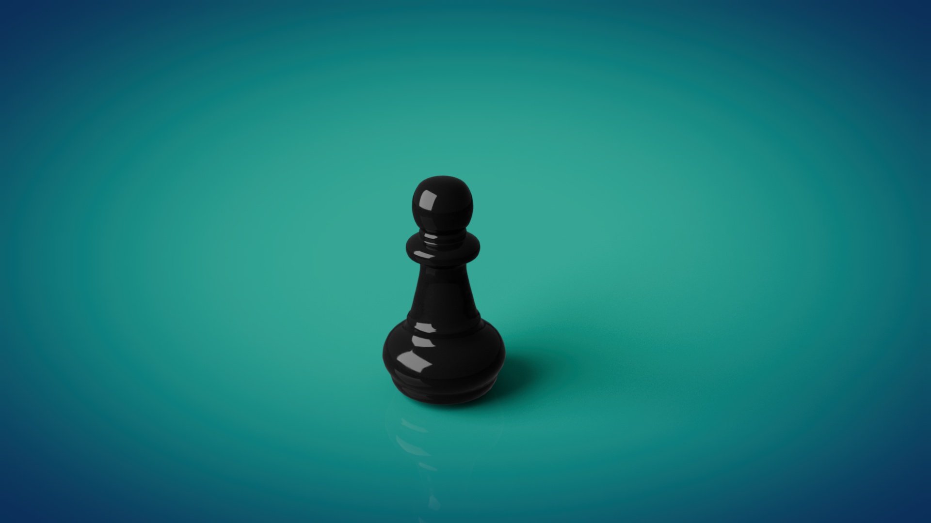 Chess pawn render